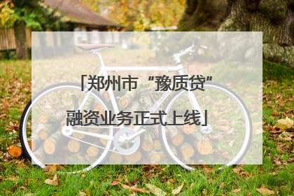 郑州市“豫质贷”融资业务正式上线