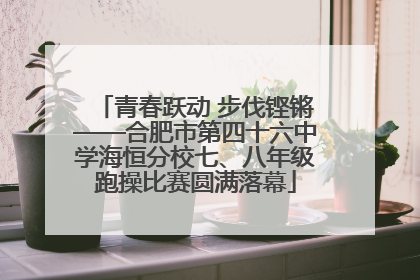 青春跃动 步伐铿锵——合肥市第四十六中学海恒分校七、八年级跑操比赛圆满落幕
