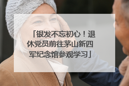 银发不忘初心！退休党员前往茅山新四军纪念馆参观学习
