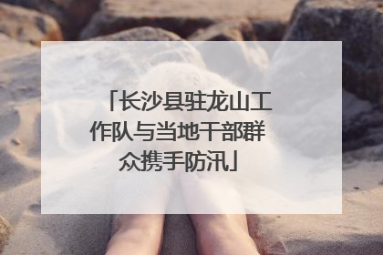 长沙县驻龙山工作队与当地干部群众携手防汛