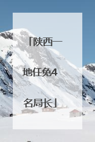 陕西一地任免4名局长