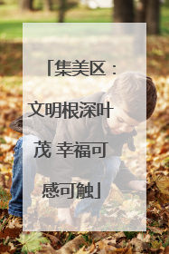 集美区：文明根深叶茂 幸福可感可触
