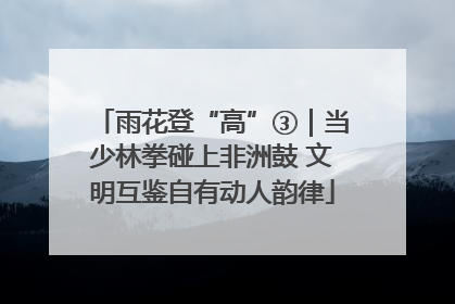 雨花登“高”③｜当少林拳碰上非洲鼓 文明互鉴自有动人韵律