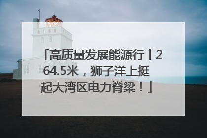 高质量发展能源行丨264.5米，狮子洋上挺起大湾区电力脊梁！