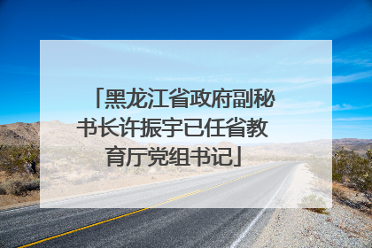黑龙江省政府副秘书长许振宇已任省教育厅党组书记