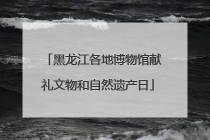 黑龙江各地博物馆献礼文物和自然遗产日