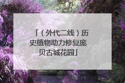 （外代二线）历史植物助力修复庞贝古城花园