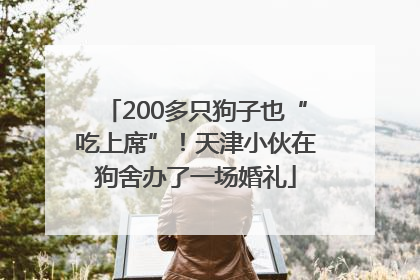 200多只狗子也“吃上席”！天津小伙在狗舍办了一场婚礼