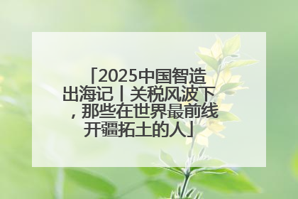 2025中国智造出海记丨关税风波下，那些在世界最前线开疆拓土的人