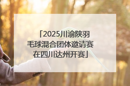 2025川渝陕羽毛球混合团体邀请赛在四川达州开赛