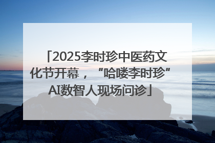2025李时珍中医药文化节开幕，“哈喽李时珍”AI数智人现场问诊