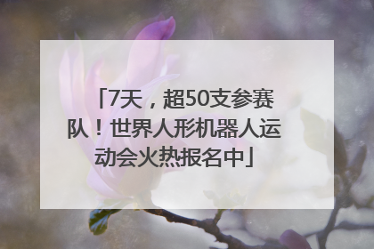 7天，超50支参赛队！世界人形机器人运动会火热报名中