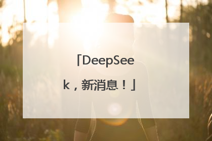 DeepSeek，新消息！