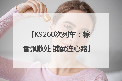 K9260次列车：粽香飘散处 铺就连心路